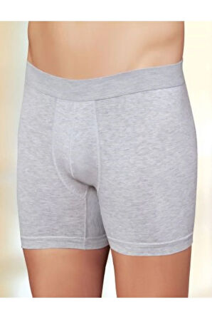 Erkek Beyaz Likralı Yazılı Boxer