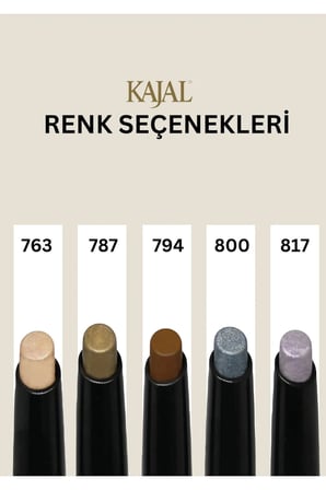Long Lasting Suya Dayanıklı Eyeshadow Stick Göz Farı - 800 Granit Gri - Kalıcı, Kremsi Kalem Far
