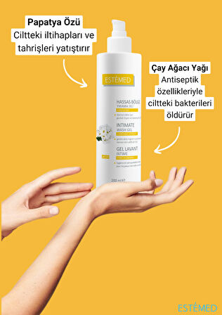 Estemed Papatya Özlü Hassas Bölge Yıkama Jeli & Intimate Wash Gel For Women 200ml