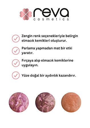 Reva Terracotta Allık & Terrakota Blusher - Vegan & Temiz Içerik