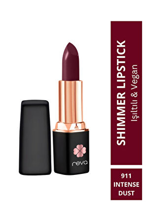 Shimmer Lipstick Intense Rust - Işıltı Ruj - 4 gr - No: 911 - Vegan & Temiz Içerik