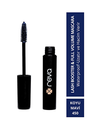 Lash Booster & Full Volume Color Mascara -Tam Hacim & Uzatan Renkli Maskara Koyu Mavi 450