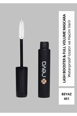 Lash Booster & Full Volume Color Maskara White-Tam Hacim & Uzatan Renkli Maskara Beyaz 451