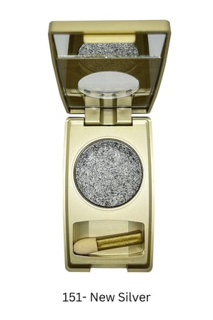 Metalik Gri, Işıltılı Toz Göz Farı -Metallic New Silver Eyeshadow No:151