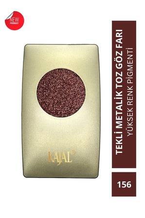 Metalik Bakır, Işıltılı Toz Göz Farı -Metallic Copper Eyeshadow No:156