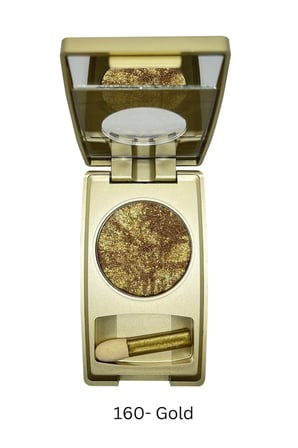 Metalik Altın, Işıltılı Toz Göz Farı -Metallic Gold Eyeshadow No:160