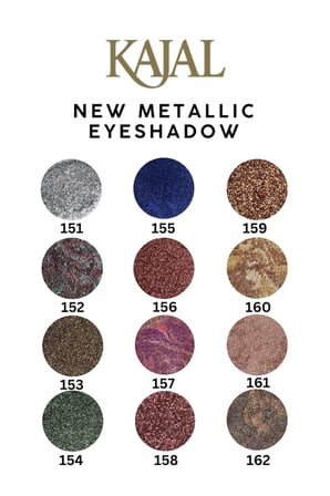 Metalik Altın, Işıltılı Toz Göz Farı -Metallic Gold Eyeshadow No:160
