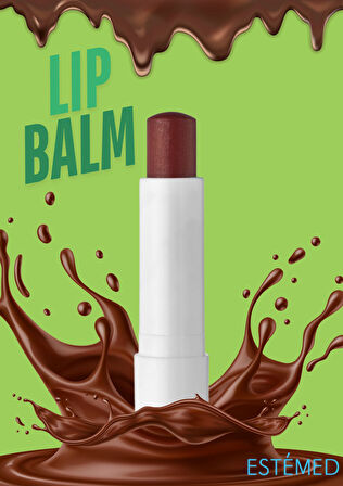 Estemed Dubai Çikolatası Aromalı Lip Balm 2'li Paket 4,75gx2