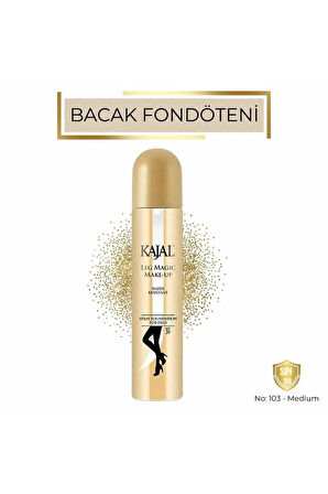 Sprey Bacak Fondöteni No:103 75 ml - Suya Dayanıklı Cilt Tonu Eşitleyici Spray On Leg Foundation