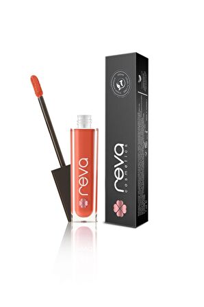 Reva Mat Krem Dudak Parlatıcısı - Creamy Matte Lip Red Clay - No: 102 - Vegan & Temiz İçerik