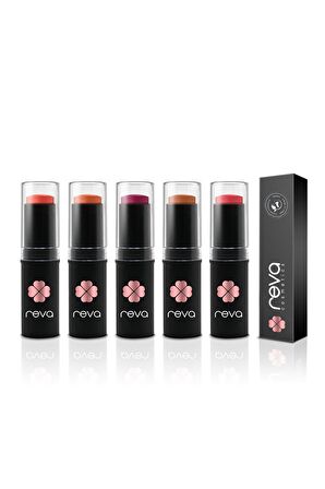 Reva Allık, Far, Dudak Renklendirici 3 in 1 Stick - Lip Cheek Eye Tint - No:112 - Vegan & Temiz İçerik