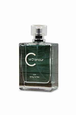 Cle D'Amour Erkek Parfüm 100 ml - Powerful Scent (Aromatik/Odunsu) Men - Vegan