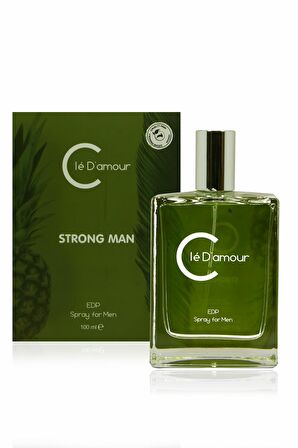 Cle D'Amour Erkek Parfüm 100 ml - Strong Man (Fougère/Aromatik) Men - Vegan