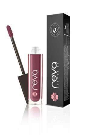 Reva Mat Krem Dudak Parlatıcısı - Creamy Matte Lip Gloss Cordovan - No: 107 - Vegan & Temiz İçerik