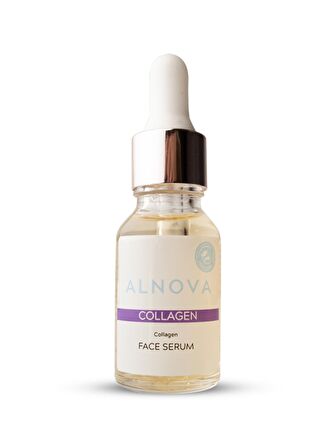 Alnova Collagen Tüm Cilt Tipleri İçin Su Bazlı Yağsız Nemlendirici Yüz Bakım Serumu 15 ml