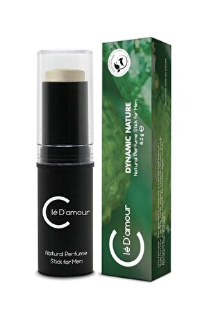 Cle D'Amour Erkek Stick Parfüm 6,2 gr - Dynamic (Turunçgil/Baharat) Men - Vegan