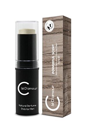 Cle D'Amour Erkek Stick Parfüm 6,2 gr - Powerful Scent (Turunçgil/Baharat) Men - Vegan