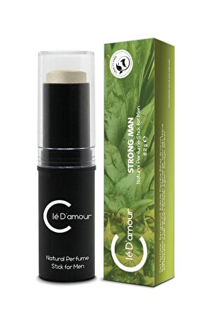 Cle D'Amour Erkek Stick Parfüm 6,2 gr - Strong Man (Fougère/Aromatik) Men - Vegan