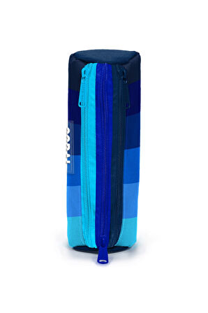 Coral High Kids Renkli Çizgili Üç Bölmeli Kalem Çantası 11195