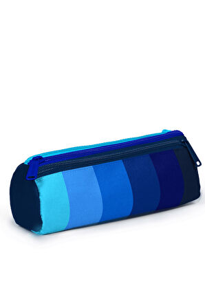 Coral High Kids Renkli Çizgili Üç Bölmeli Kalem Çantası 11195