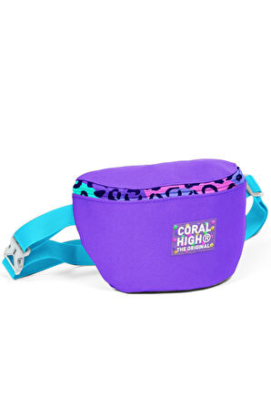 Coral High Mor Leopar Desenli Bel Çantası 11540