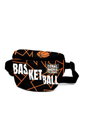 Coral High Turuncu Siyah Basketbol Bel Çantası 11547