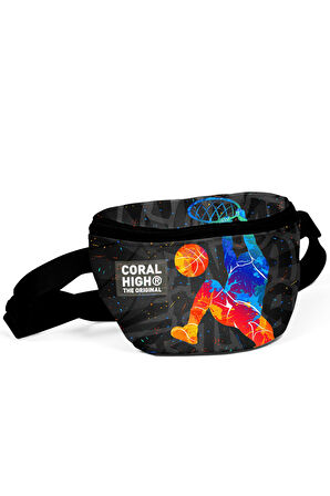 Coral High Gri Basketbol Desenli Bel Çantası 11551