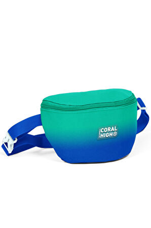 Coral High Kids Yeşil Saks Renk Geçişli Bel Çantası 11557