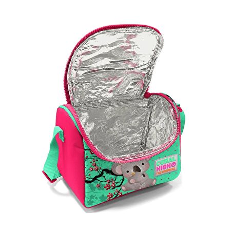 Coral High Kids Su Yeşili Neon Mercan Koala Desenli Thermo Beslenme Çantası 11713