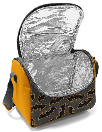 Coral High Siyah Yarasa Desenli Erkek Çocuk Isı Yalıtımlı Beslenme Çantası