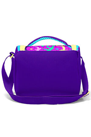 Coral High Kids  Pembe Mor Voleybol Desenli Thermo Beslenme Çantası 11761