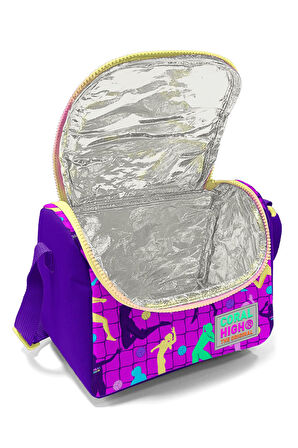 Coral High Kids  Pembe Mor Voleybol Desenli Thermo Beslenme Çantası 11761