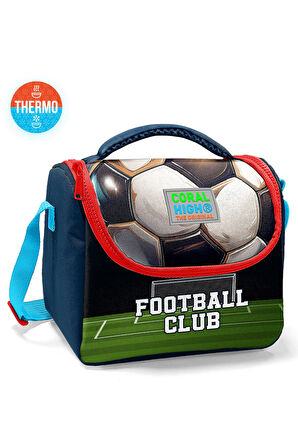 Coral High Kids Lacivert Futbol Desenli Thermo Beslenme Çantası 11795