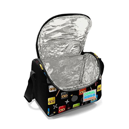 Coral High 11811 Ninja Desenli Termoslu Beslenme Çantası