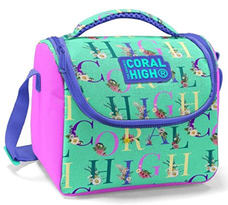 Coral High Kız Çocuk Pembe Su Yeşili Okul Beslenme Çantası - Thermo Yalıtımlı