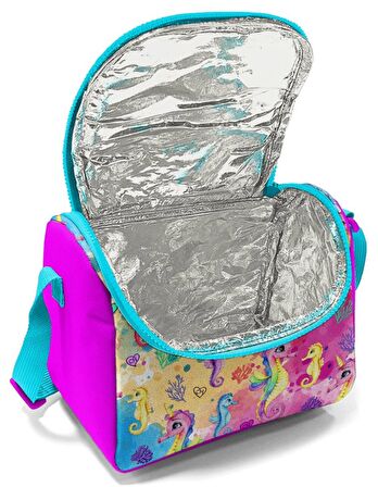 Coral High Kız Çocuk Pembe Denizatı Okul Beslenme Çantası - Thermo Yalıtımlı