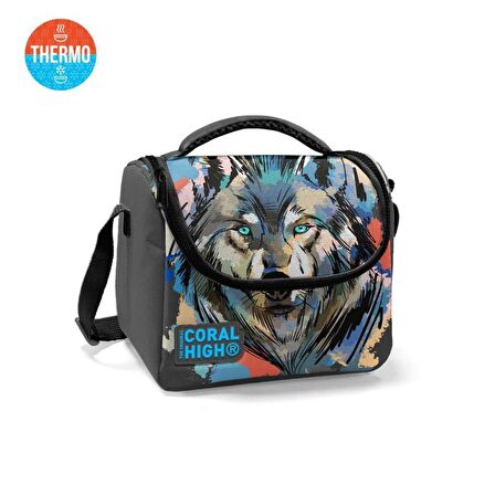 Coral High Thermo Beslenme Çantası Kurt Wolf Desenli 11850