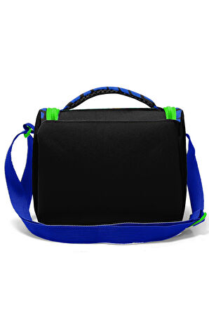 Coral High Kids Siyah Saks Ejderha Desenli Thermo Beslenme Çantası 11866