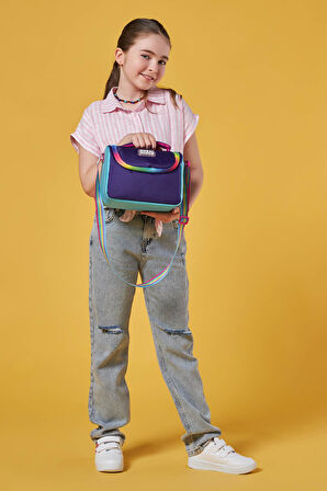 Coral High Kids Mor Rainbow Fermuarlı Thermo Beslenme Çantası 11872