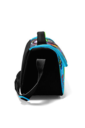 Coral High Kids Siyah Fosforlu Yeşil Kulaklık Game Desenli Thermo Beslenme Çantası 11877