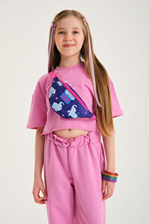 Coral High Kids Mor Pembe Fil Desenli Bel Çantası 12622