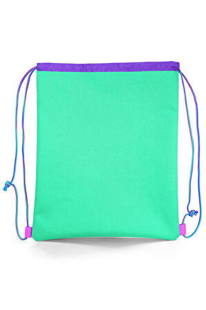 Coral High Kids Sarı Pembe Sevimli Köpek Desenli İpli Büzgülü Sırt Çantası 12646