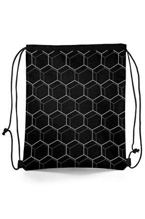 Coral High Kids Futbol Desenli İpli Büzgülü Sırt Çantası 12654