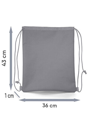 Coral High Kids Futbol Desenli İpli Büzgülü Sırt Çantası 12654