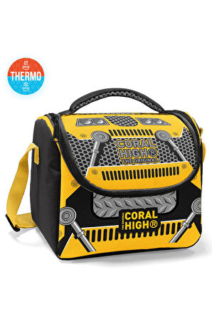 Coral High Kids Sarı Siyah Robot Desenli Thermo Beslenme Çantası 12785