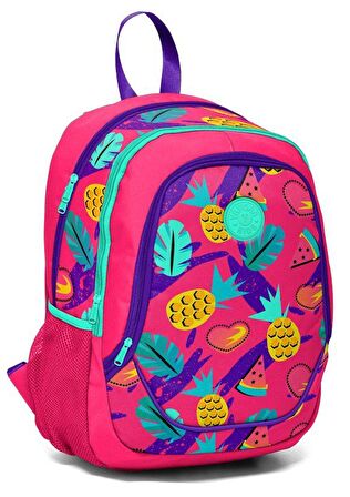 Yaygan Kids Fuşya Ananas Kız Çocuk İlkokul Çantası
