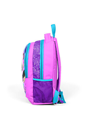 Coral High Kids Açık Pembe Mor Pandalı Üç Bölmeli Sırt Çantası 14384