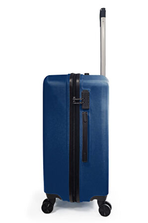 Coral High ABS Lacivert Büyük Boy Valiz 16408