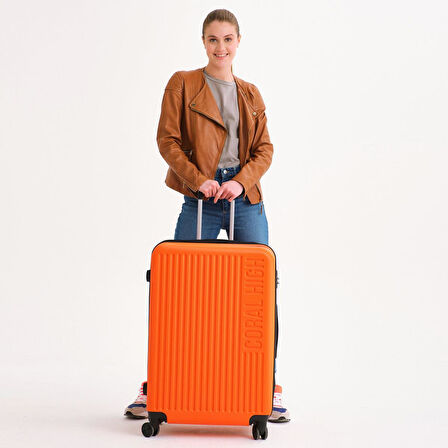 Coral High ABS Turuncu Büyük Boy Valiz 16523