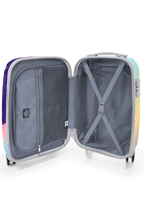 Coral High Unicorn Desenli Kabin Boy Valiz (50cm) 16540